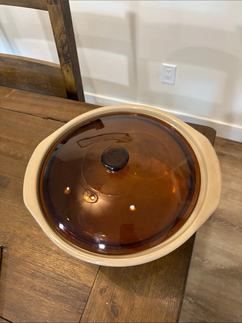 Amana casserole ceramic brown